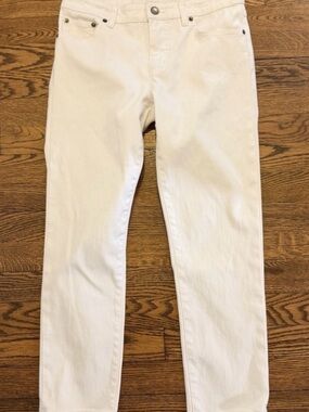 Ralph Lauren White Ankle Crop Jeans